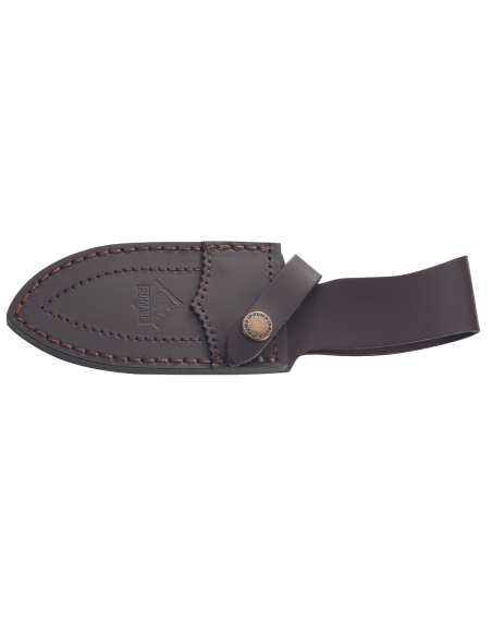Puma IP Schwarzwild mes 338212 guthook 12cm handvat van gewei + lederen schede