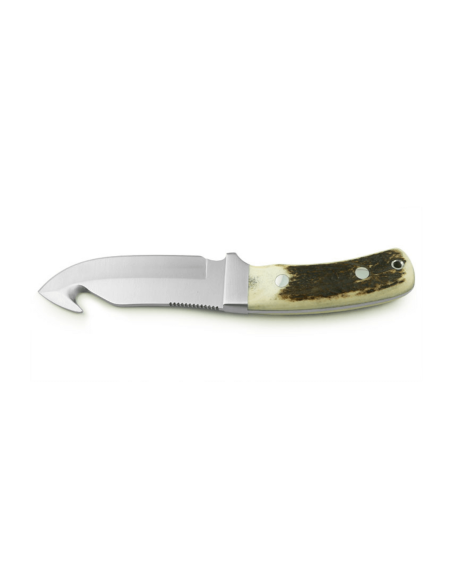 Puma IP Schwarzwild kniv 338212 guthookblad 12cm hornhandtag + läderslida
