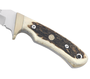 Puma IP Fjällkniv 320114 14,5cm blad handtag av hjorthorn + läderslida 2