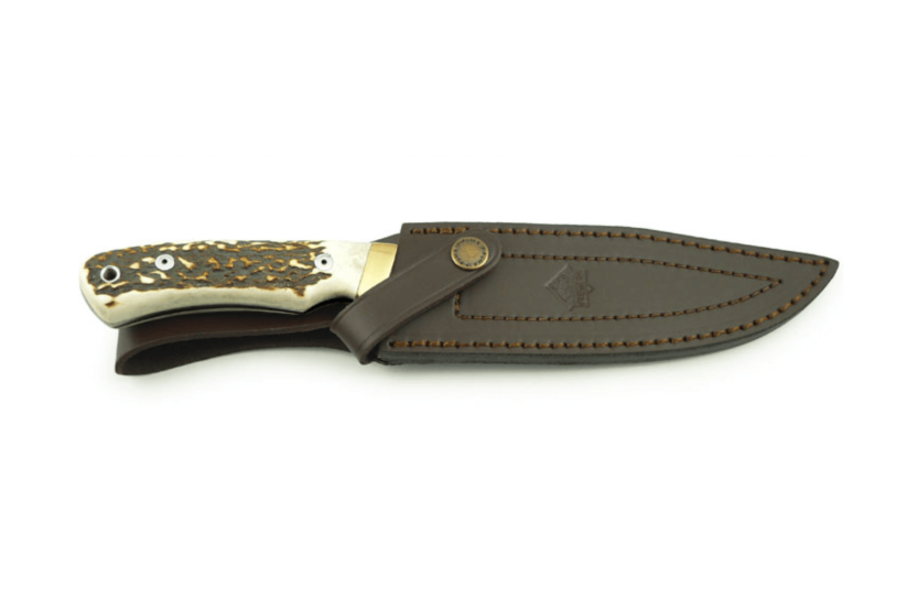 Puma IP Mountain Knife 320114 14,5cm blade deer antler handle + leather sheath