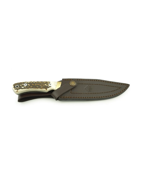 Puma IP Mountain Knife 320114 14,5cm terä hirvensarvikahva + nahkatuppi