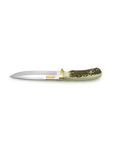 Puma IP Mountain Knife 320114 14,5cm blade deer antler handle + leather sheath