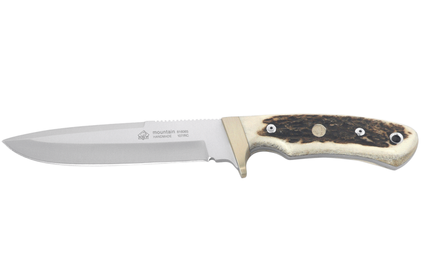 Puma IP Mountain Knife 320114 14,5cm terä hirvensarvikahva + nahkatuppi
