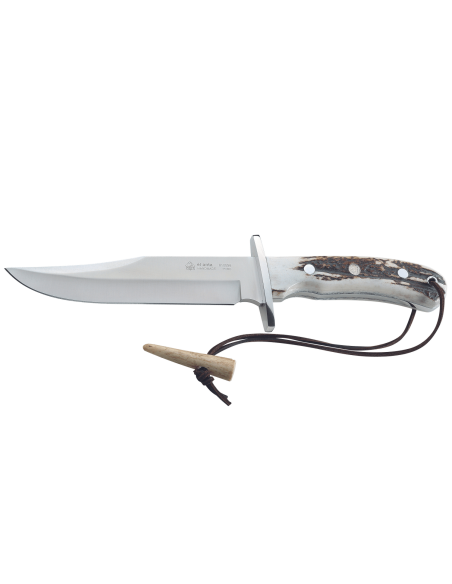 Kniv Puma IP El Anta 365616 blad 15,7cm hornhandtag + läderslida