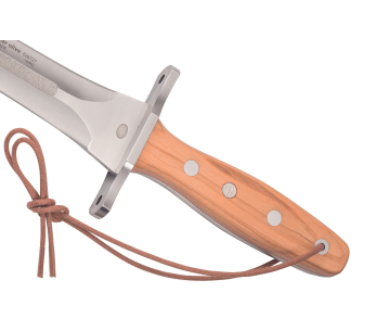 Puma IP Catcher Oliva cuchillo 306727 27cm hoja mango de madera de olivo + funda de cuero 2