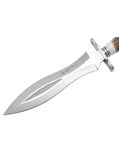 Puma IP Catcher II Stag 312723 knife 23,3cm blade antler handle + leather sheath
