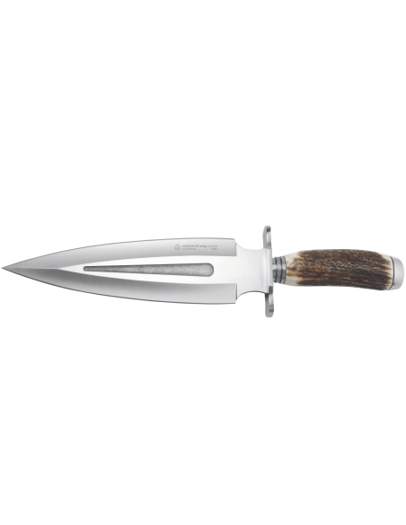 Puma IP Catcher III Stag 310524 knife 23,3cm blade antler handle + leather sheath