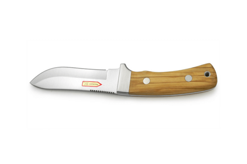 Cuchillo Puma IP Montero Oliva 328512 12cm hoja mango de madera de olivo + funda de cuero
