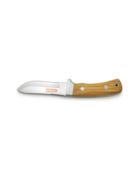 Puma IP Montero Olive Knife 328512 12 cm blad oliventræhåndtag + læderskede