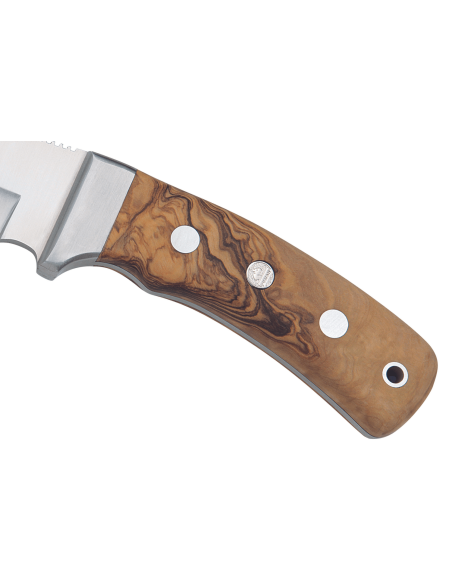 Puma Knife IP Schwarzwild Olive 328212 guthookblad 12cm olivträhandtag + läderslida