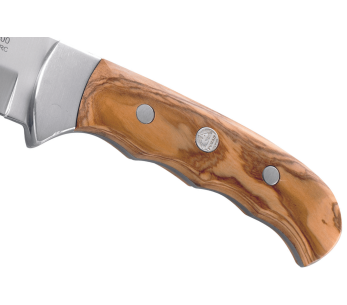 Puma IP Outdoor Hunter Olive Knife 332211 10.6cm blade olive wood handle + leather sheath 2