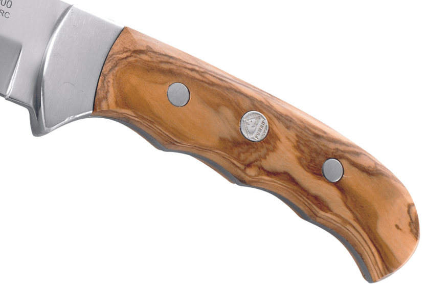 Cuchillo Puma IP Outdoor Hunter Oliva 332211 hoja 10.6cm mango de madera de olivo + funda de cuero