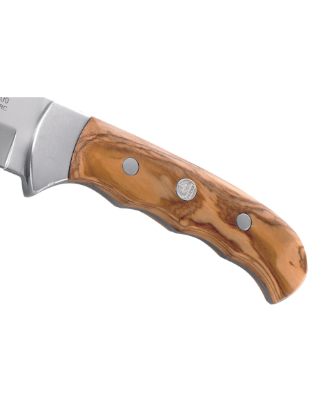 Cuchillo Puma IP Outdoor Hunter Oliva 332211 hoja 10.6cm mango de madera de olivo + funda de cuero