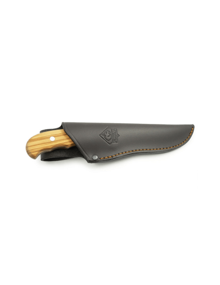 Cuchillo Puma IP Outdoor Hunter Oliva 332211 hoja 10.6cm mango de madera de olivo + funda de cuero