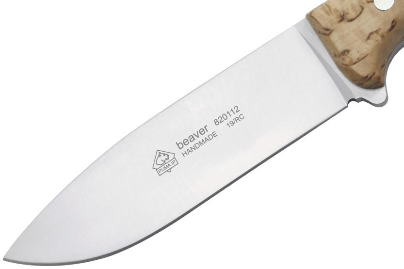Puma IP Beaver 270112 knife 11.5cm blade birch handle + leather sheath