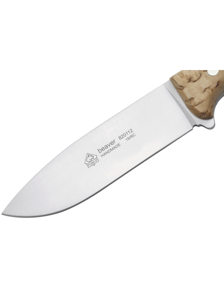 Puma IP Beaver 270112 kniv 11,5cm blad björkhandtag + läderslida