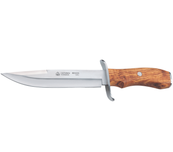 Faca Puma IP Cachetero 304117 17,3 cm de lâmina cabo em madeira de oliveira + bainha em pele