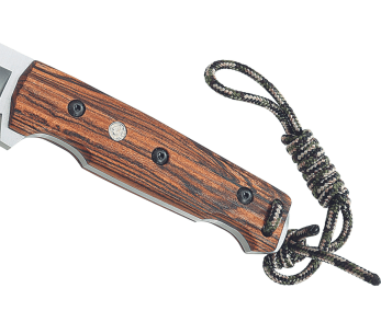 335615 Cuchillo Puma IP Chispero 15cm hoja con mango de madera de bocote + funda de cuero + iniciador de fuego 2