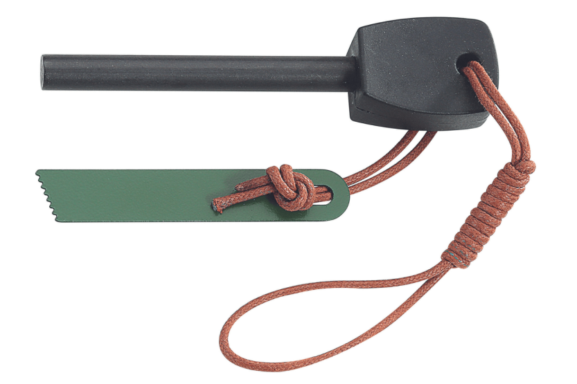 335615 Puma IP Coltello Chispero con lama da 15 cm e manico in legno di bocote + fodero in pelle + accendifuoco