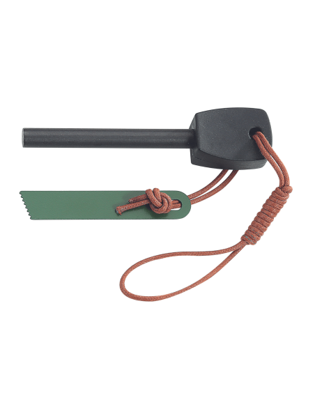335615 Faca Puma IP Chispero Lâmina de 15 cm com cabo de madeira de bocote + bainha de couro + iniciador de fogo
