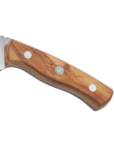Puma Knife IP Valencia Olive 328410 9,3cm blade olive wood handle + leather sheath