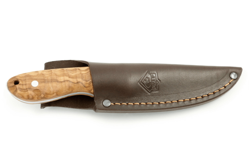 Puma IP La Ola Olive Knife 267910 10cm blade olive wood handle + leather sheath