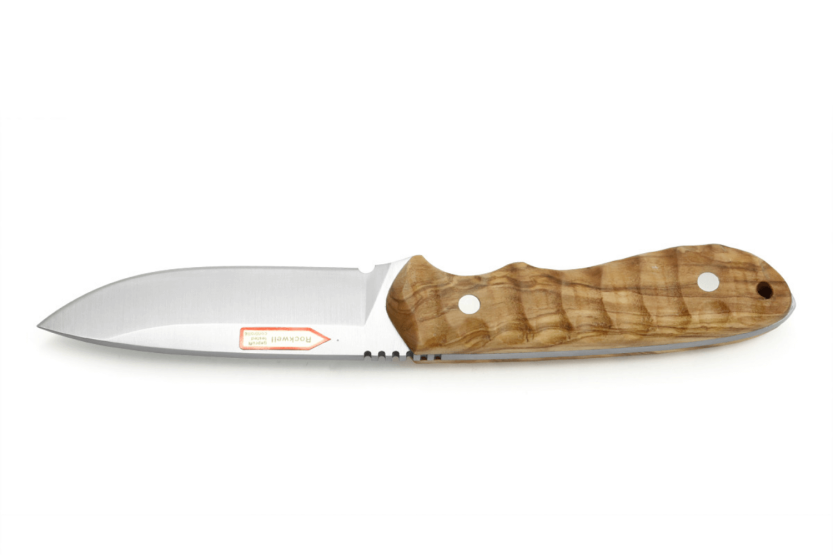 267910 IP La Ola Oliva Puma cuchillo 10cm hoja mango madera oliva + funda cuero
