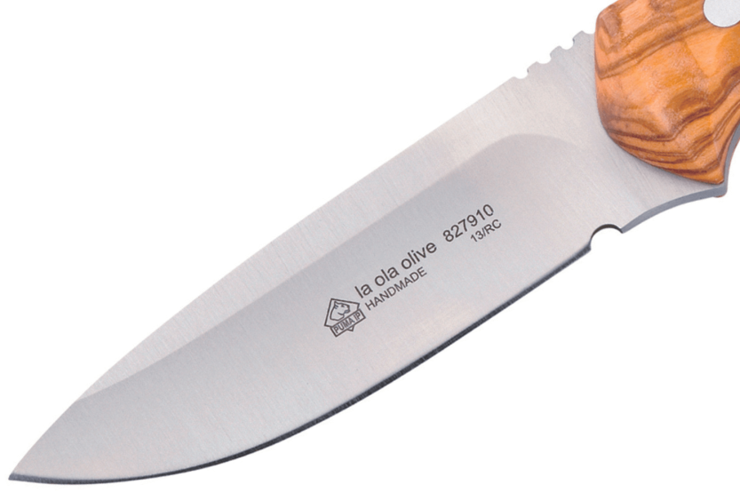 Puma IP La Ola Olive Knife 267910 10 cm blad i oliventre + skinnhylse