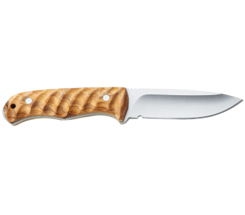Cuchillo Puma IP Ondular I Oliva 268611 11cm hoja mango de madera de olivo + funda de cuero 2