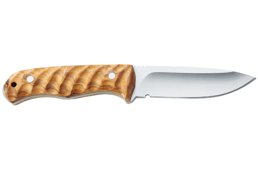 Messer Puma IP Ondular I Olive 268611 Klinge 11cm Griff aus Olivenholz + Lederetui