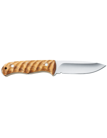 Messer Puma IP Ondular I Olive 268611 Klinge 11cm Griff aus Olivenholz + Lederetui