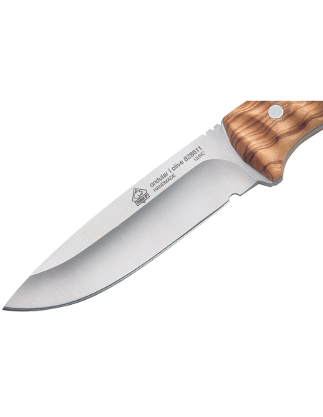 Messer Puma IP Ondular I Olive 268611 Klinge 11cm Griff aus Olivenholz + Lederetui