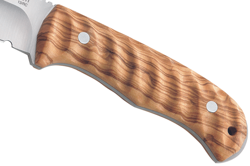 Messer Puma IP Ondular I Olive 268611 Klinge 11cm Griff aus Olivenholz + Lederetui