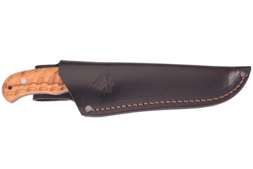 Puma Knife IP Ondular IV 267215 15cm blade olive wood handle + leather sheath