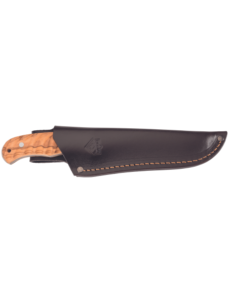 Puma Knife IP Ondular IV 267215 15 cm klinge oliventræhåndtag + læderskede