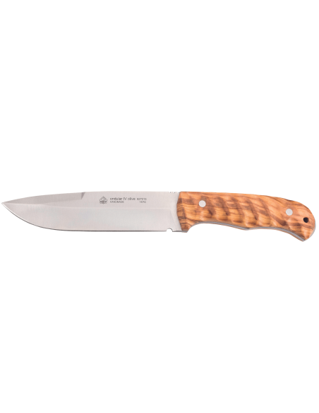 Puma Knife IP Ondular IV 267215 15 cm klinge oliventræhåndtag + læderskede