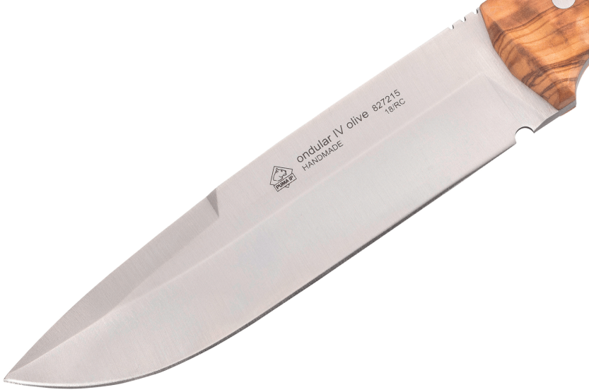 Puma Knife IP Ondular IV 267215 15 cm klinge oliventræhåndtag + læderskede