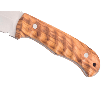 Puma Knife IP Ondular IV 267215 15cm blad olivträhandtag + läderslida 2