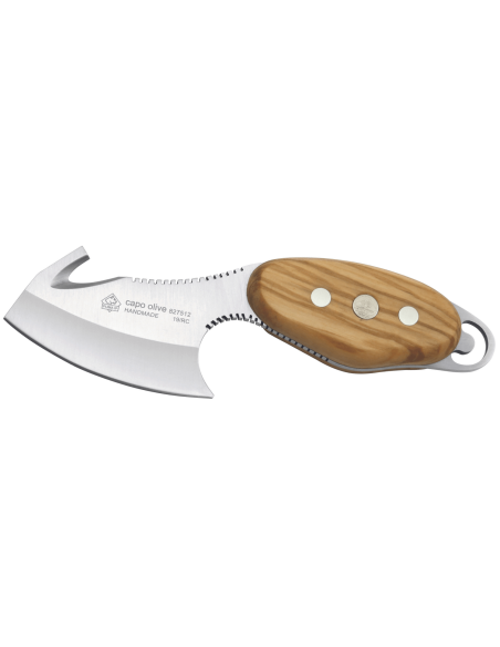 Puma Knife IP Capo Olive 307107 6,5 cm blad oliventrehåndtak + lærhylse