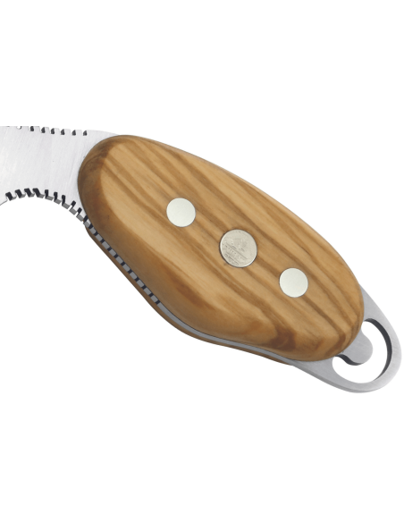 Puma Kniv IP Capo Olive 307107 6,5cm blad olivträhandtag + läderslida