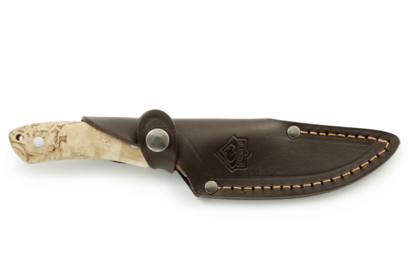Cuchillo Puma IP Abedul 309711 Hoja 10.2cm mango abedul/cocobolo + funda cuero