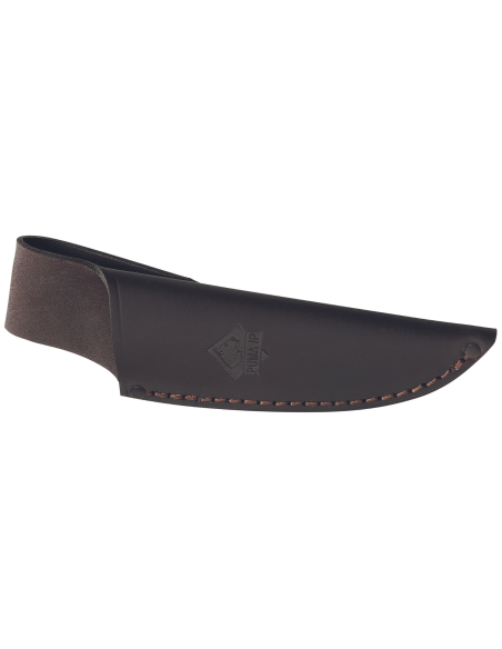 Faca Puma IP Catamount Olive 305410 Lâmina de 9,2 cm cabo em madeira de oliveira + bainha em pele