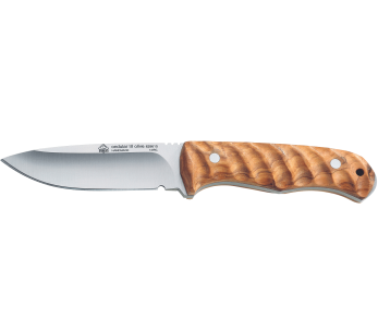 Puma Kniv IP Ondular III Olive 310210 10,2cm blad olivträhandtag + läderslida