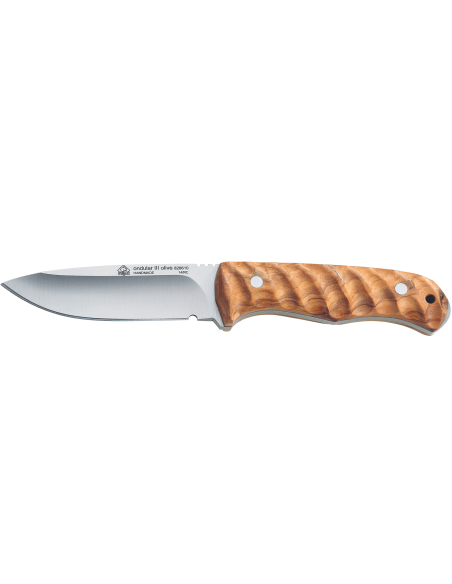 Puma Kniv IP Ondular III Olive 310210 10,2cm blad olivträhandtag + läderslida