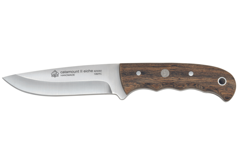 Puma IP Catamount II Eiche 307411 kniv 11 cm blad egetræshåndtag + læderskede