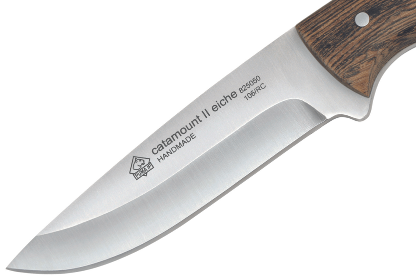 Puma IP Catamount II Eiche 307411 knife 11cm blade oak handle + leather sheath