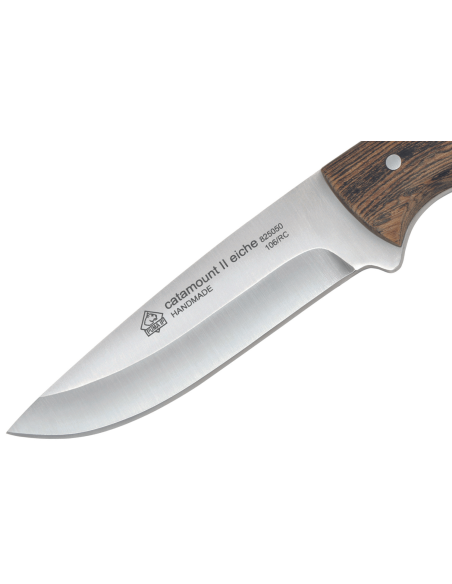 Faca Puma IP Catamount II Eiche 307411 Lâmina de 11 cm cabo em carvalho + bainha em pele