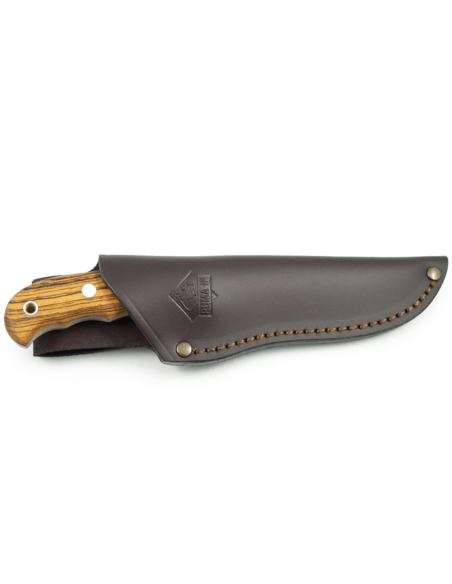 Puma IP Catamount II Eiche 307411 veitsi 11cm terä tammi kahva + nahkatuppi