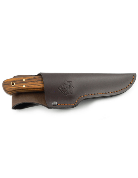 Puma IP Elandenjager Eiche mes 304510 10.5cm lemmet eiken handvat + lederen schede