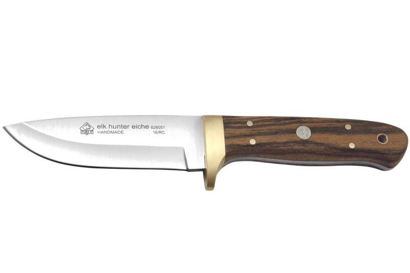Cuchillo Puma IP Elk Hunter Eiche 304510 10.5cm hoja mango roble + funda cuero